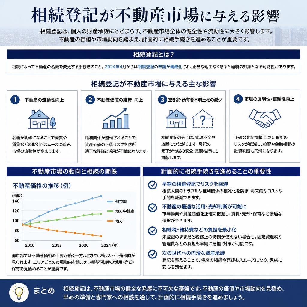 不動産市場の影響と相続登記の関係