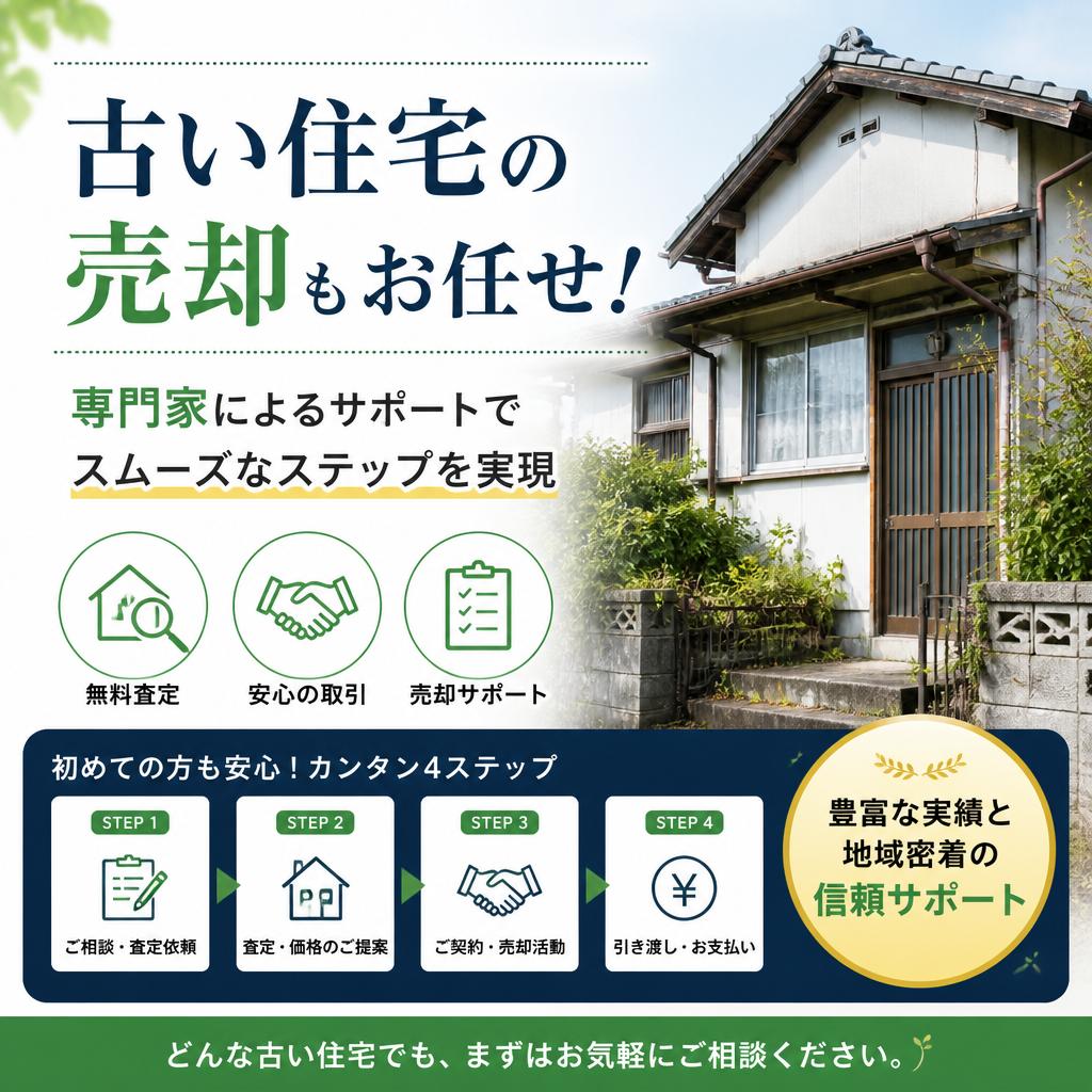 古い住宅の売却もお任せ！専門家によるサポートでスムーズなステップを実現