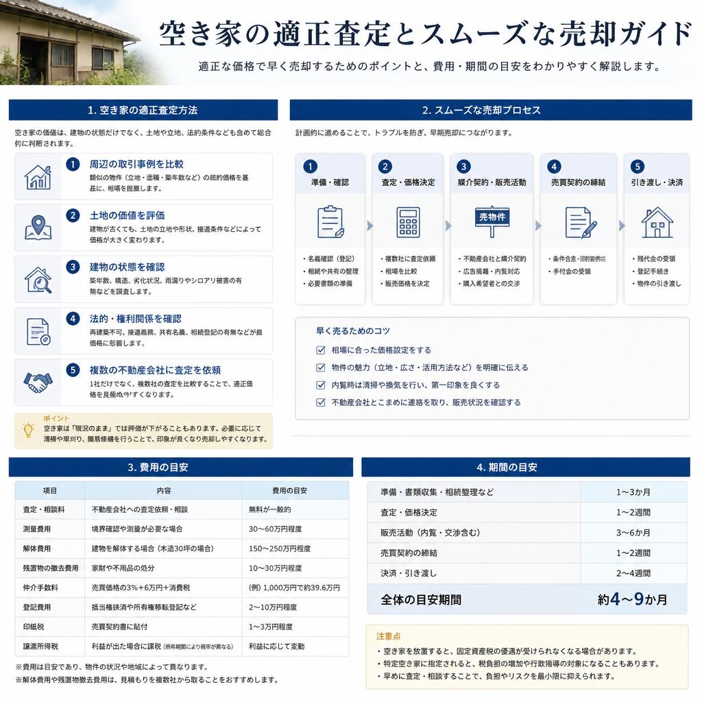 5. 空き家の査定と売却方法