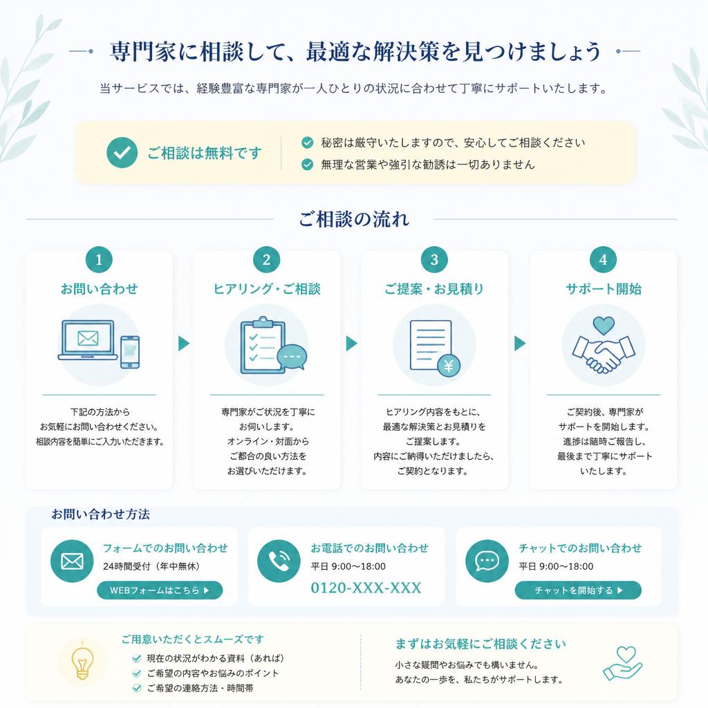 7. まずはお気軽にご相談ください