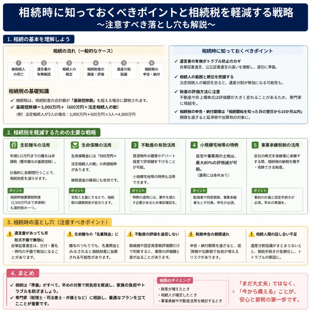 2. 相続時の注意点とは？