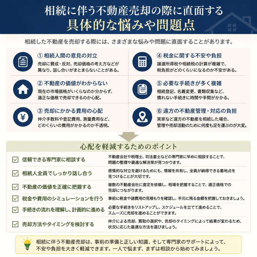 相続による不動産売却の悩み