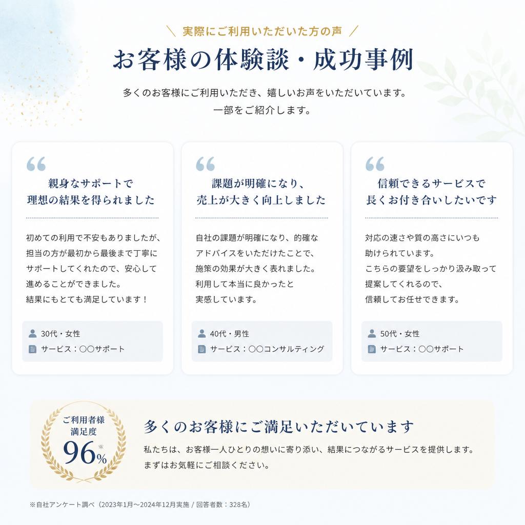 お客様の声