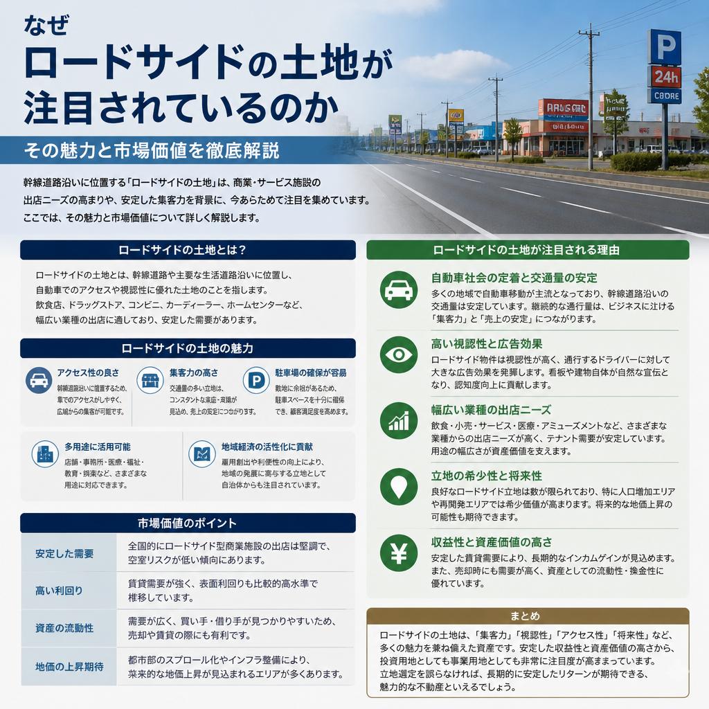2. ロードサイド土地の魅力