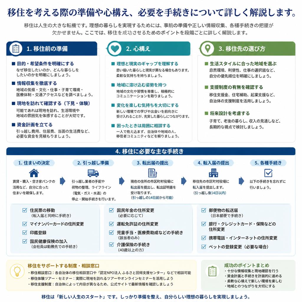 移住に向けた準備