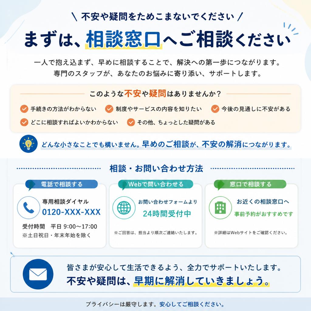 今すぐ問い合わせて不安を解消しよう！