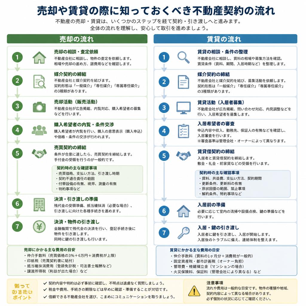 不動産契約の流れ