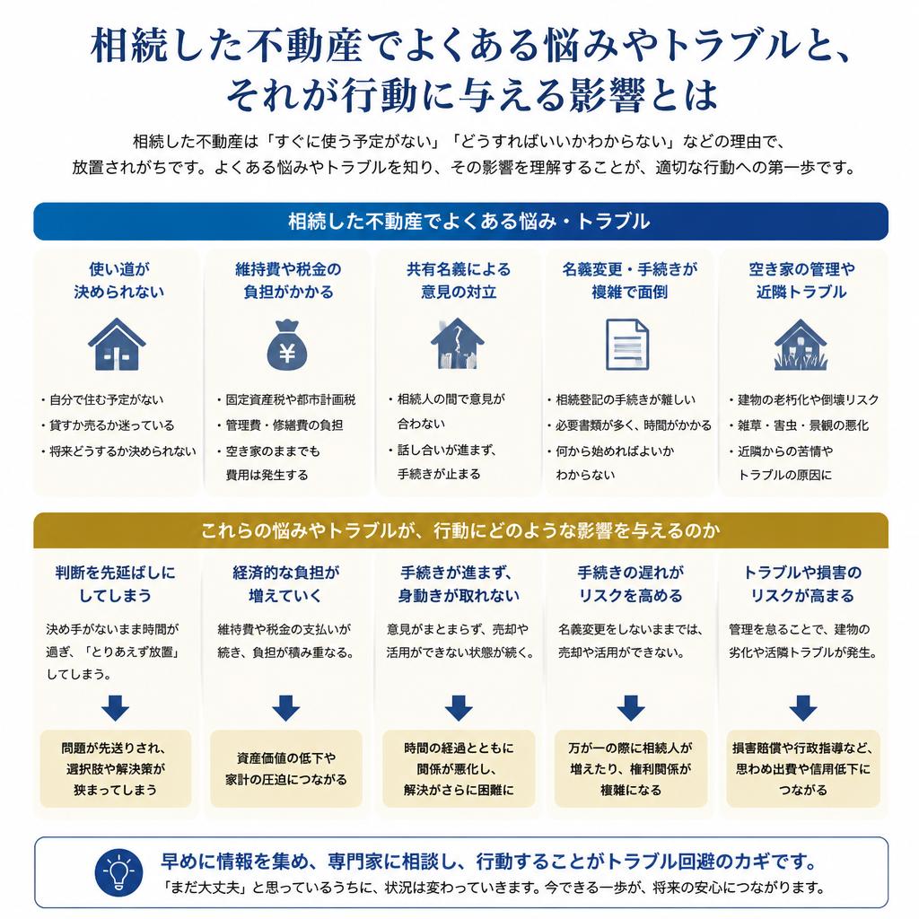 相続による不動産の悩み