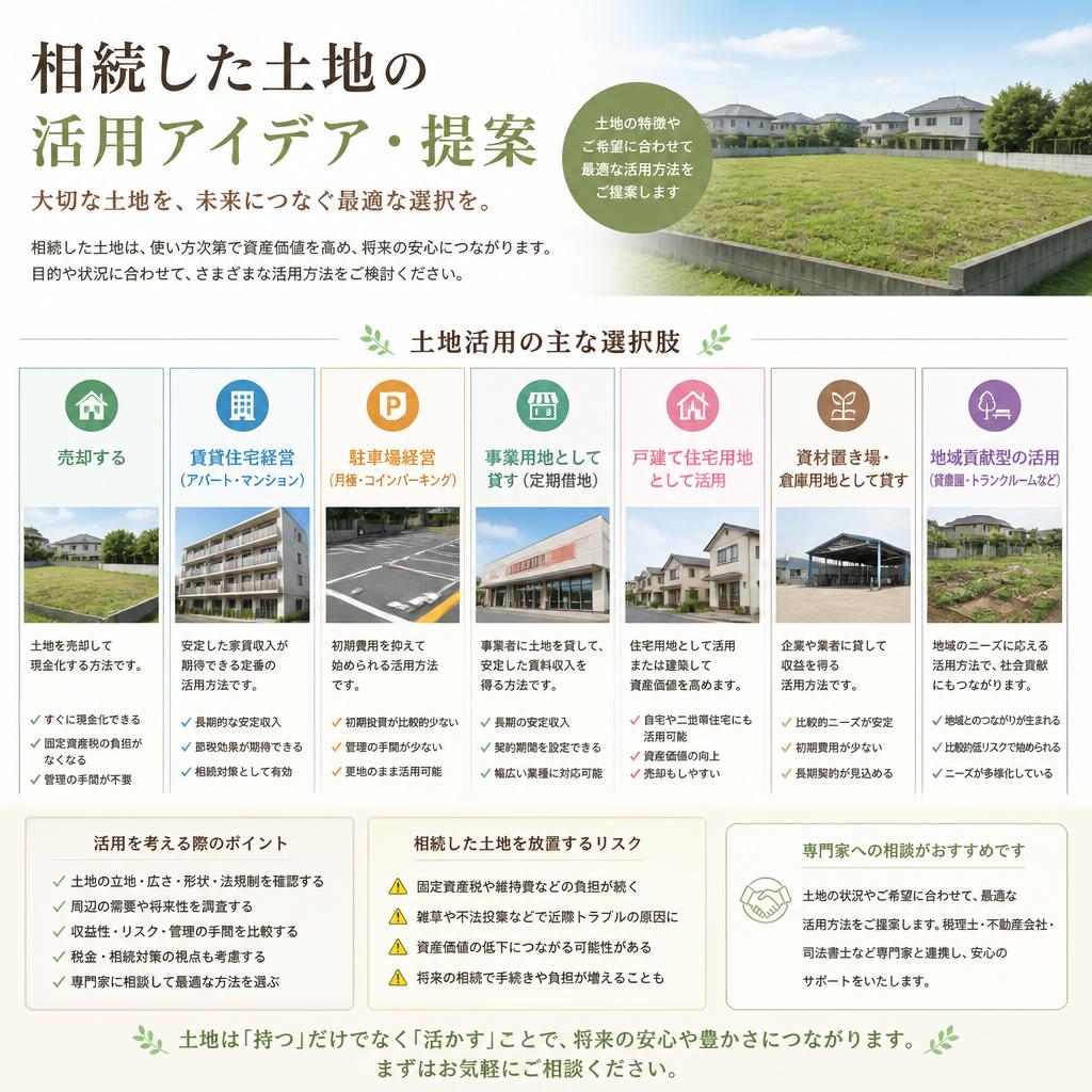 土地の活用方法