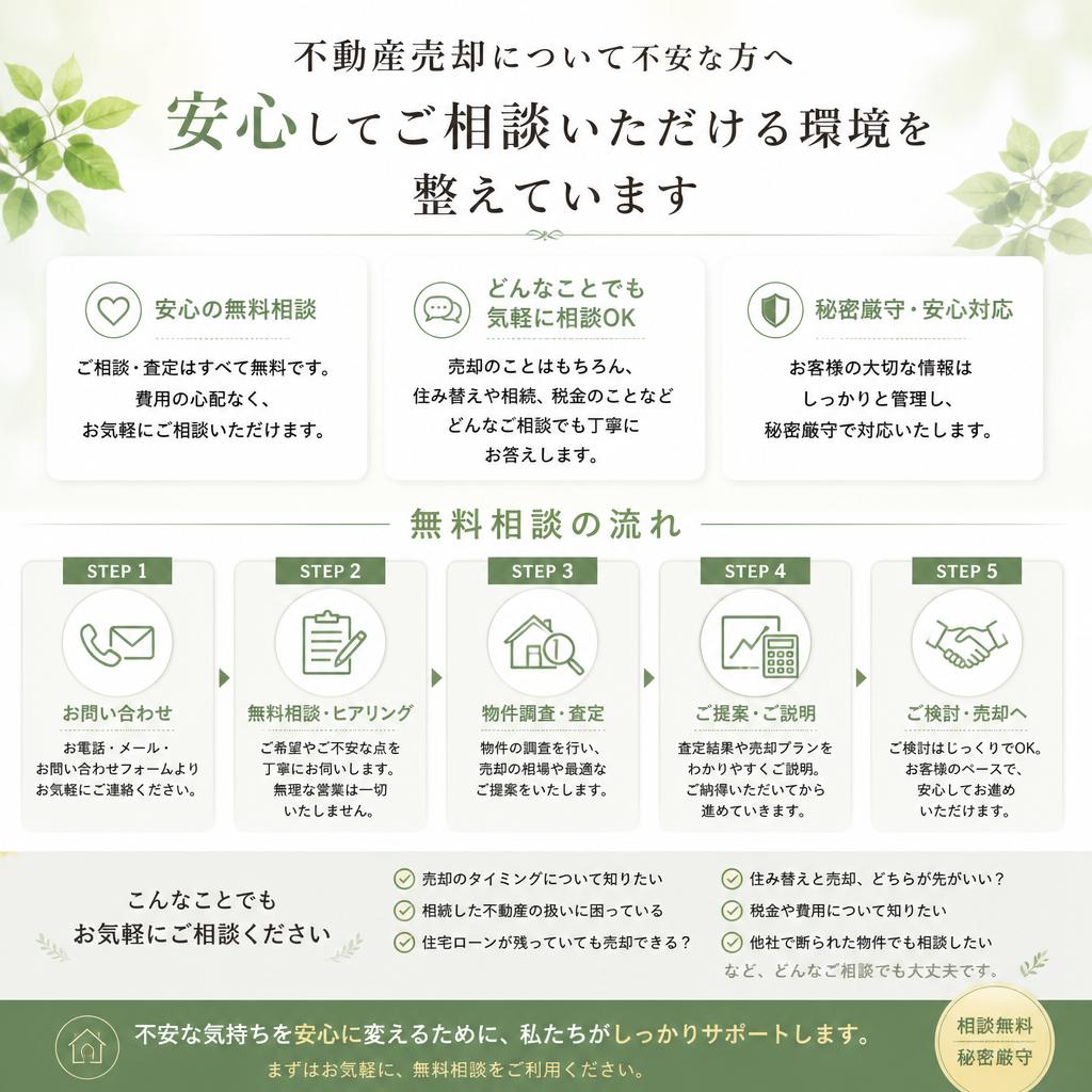 まずは無料相談を!