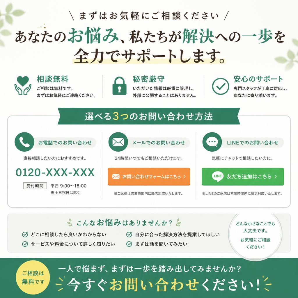 今すぐお問合せを！