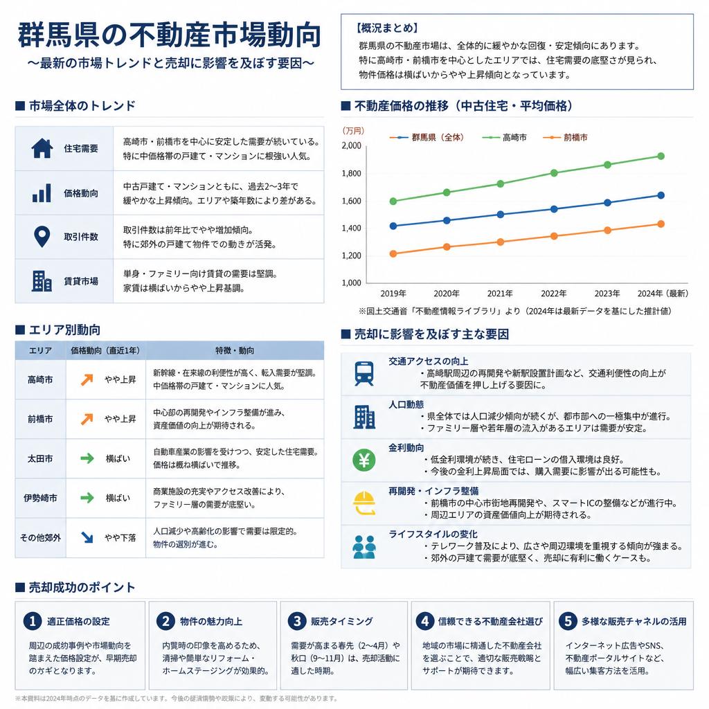 群馬県の不動産市場動向