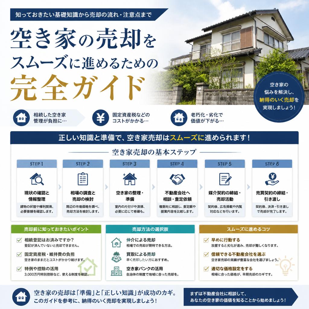 空き家の売却をスムーズに進めるための完全ガイド