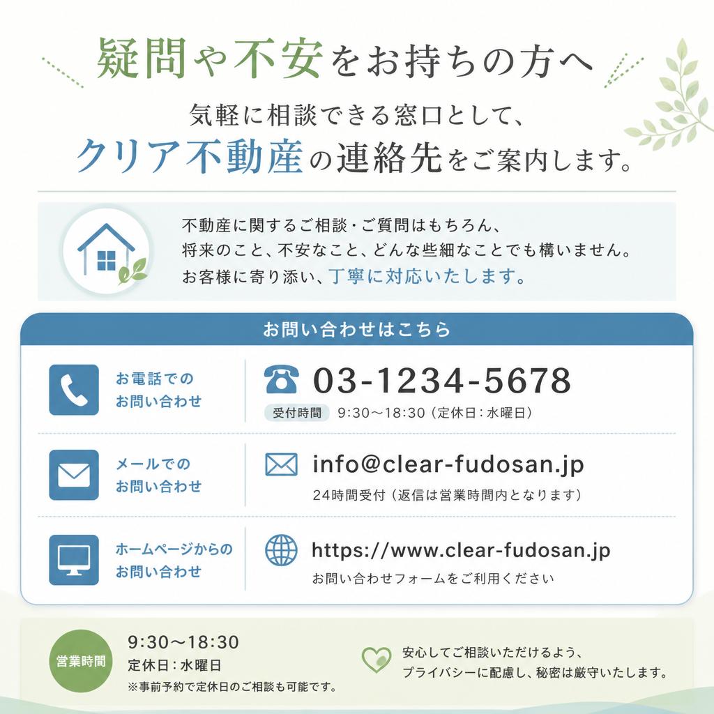 7. お問い合わせ・無料相談へのご案内