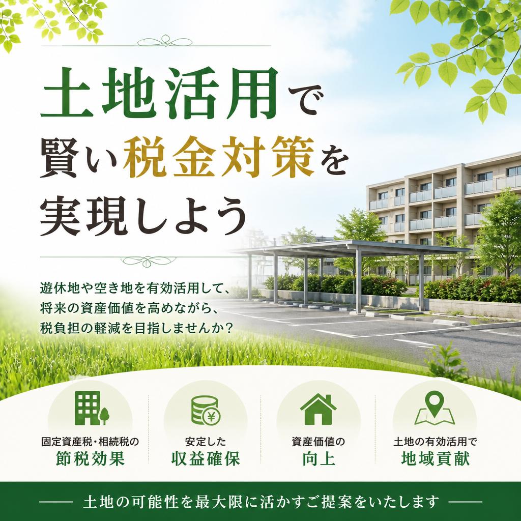 土地活用で賢い税金対策を実現しよう