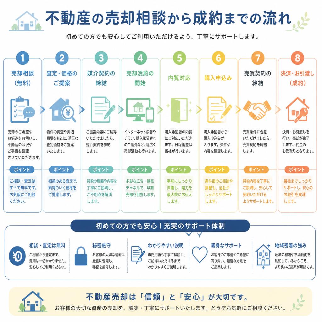 売却相談の流れ