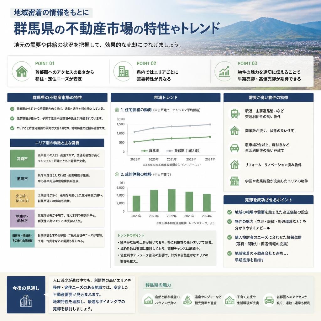 群馬県の不動産市場を知る