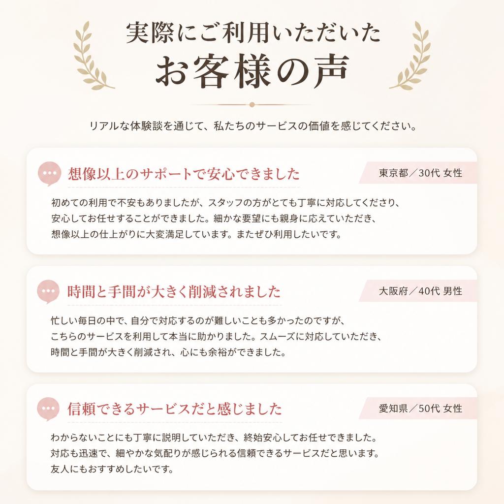 お客様の声