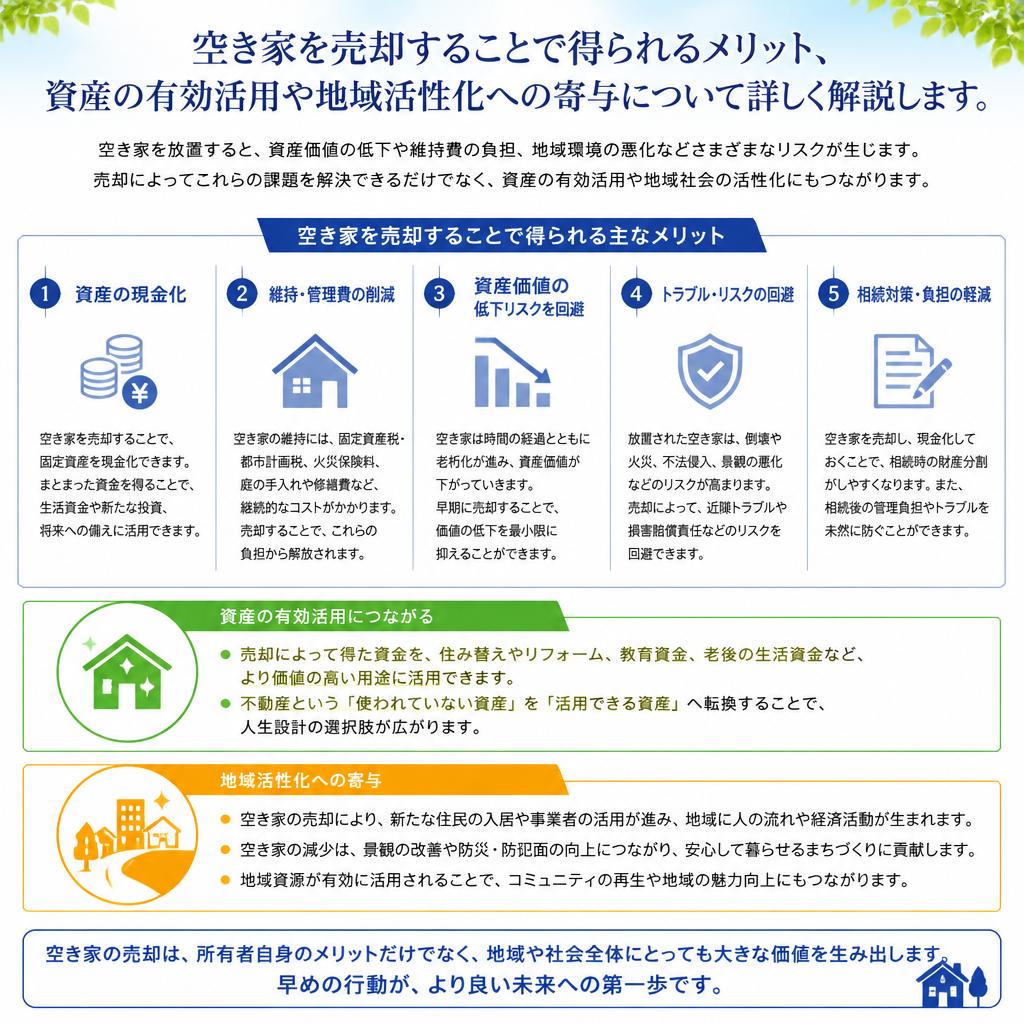 売却のメリットと必要性