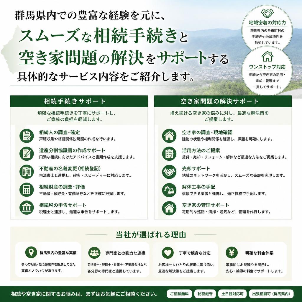私たちのサポート内容