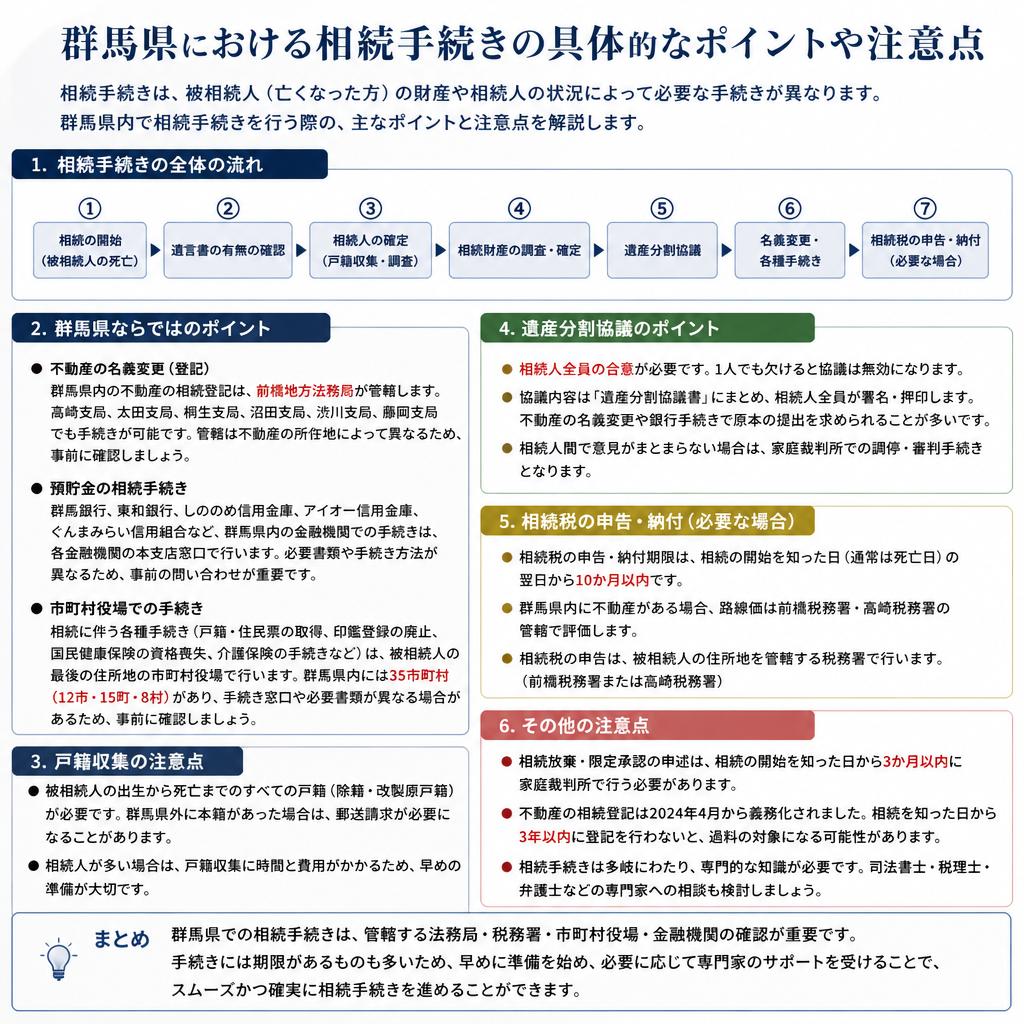 2. 群馬県内の相続手続きの特徴