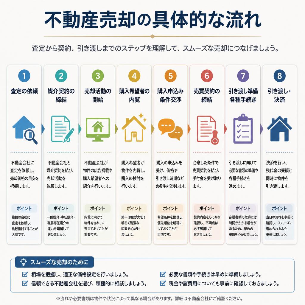 実際の売却プロセスの流れ