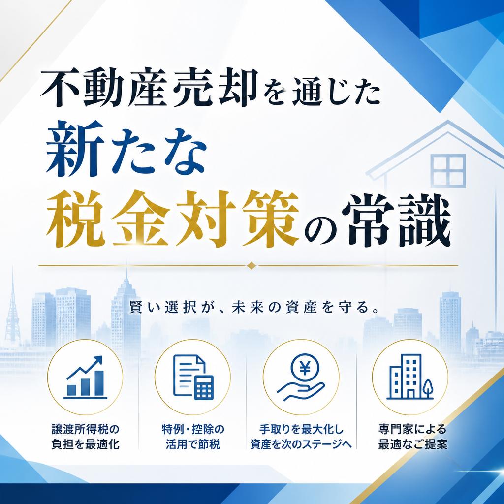 不動産売却を通じた新たな税金対策の常識