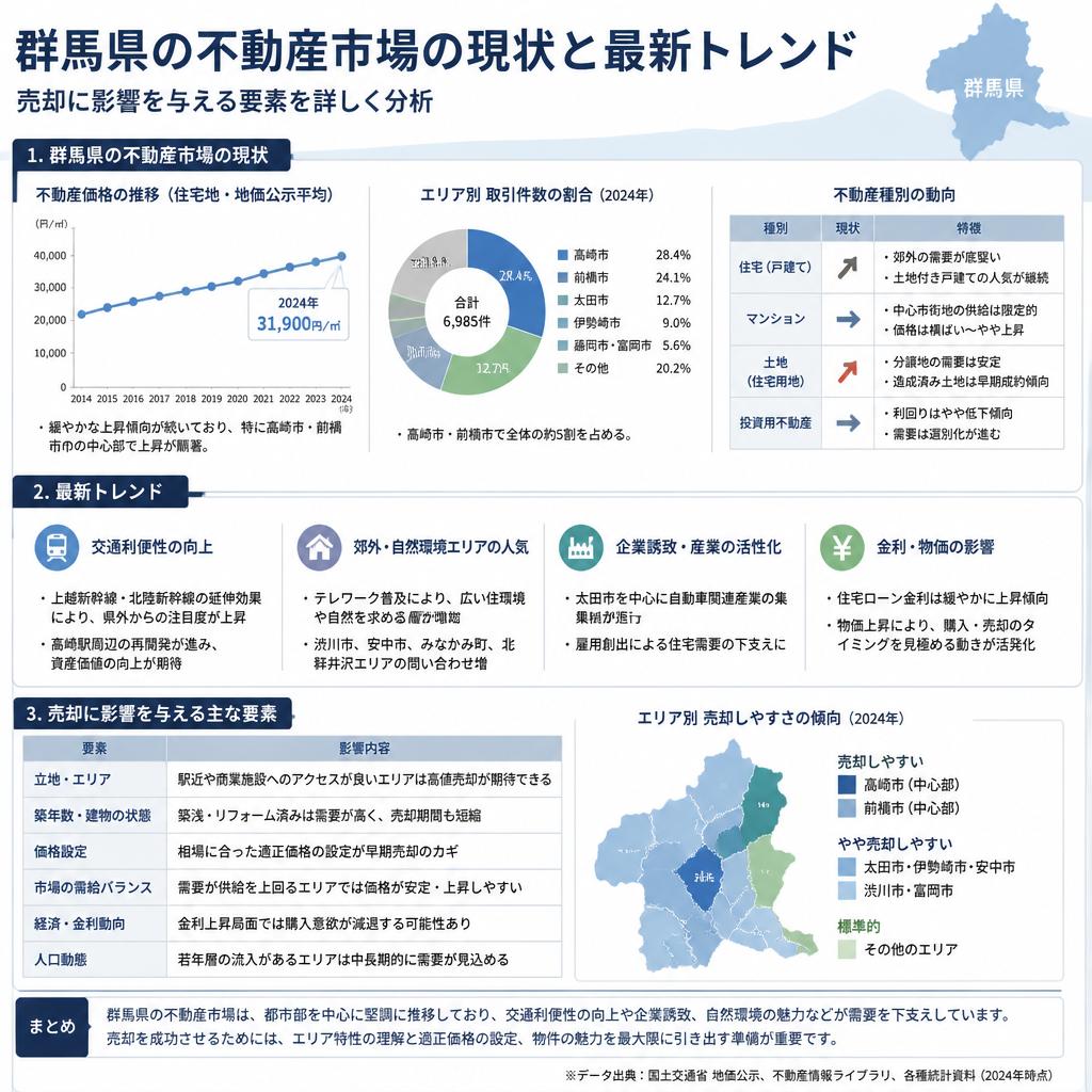 群馬県の不動産市場動向