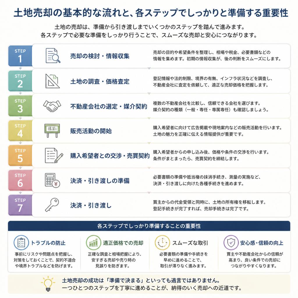 群馬県における土地売却の流れ
