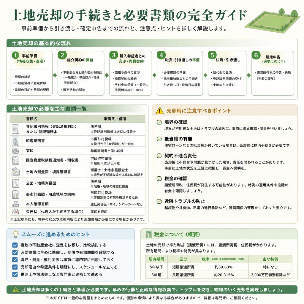 売却手続きでの注意点