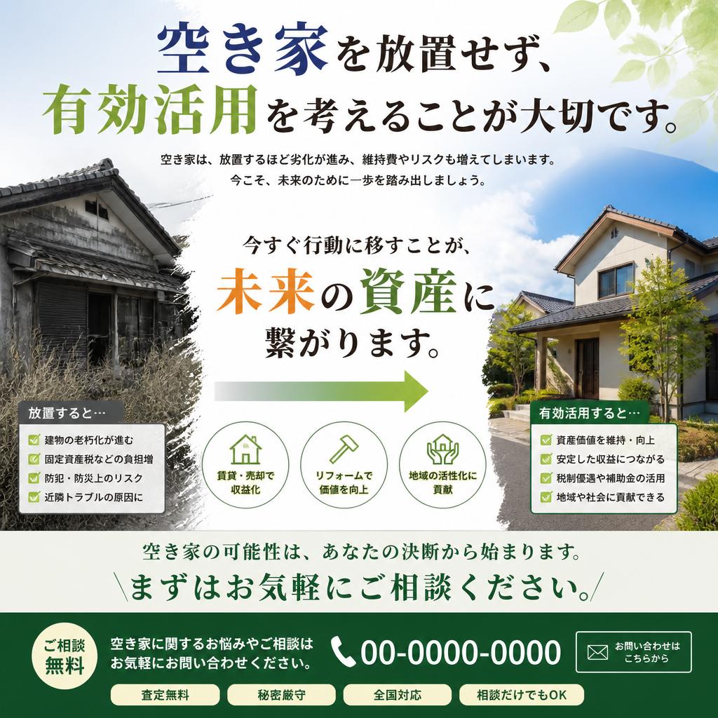 最後に - あなたの空き家を無駄にしないために