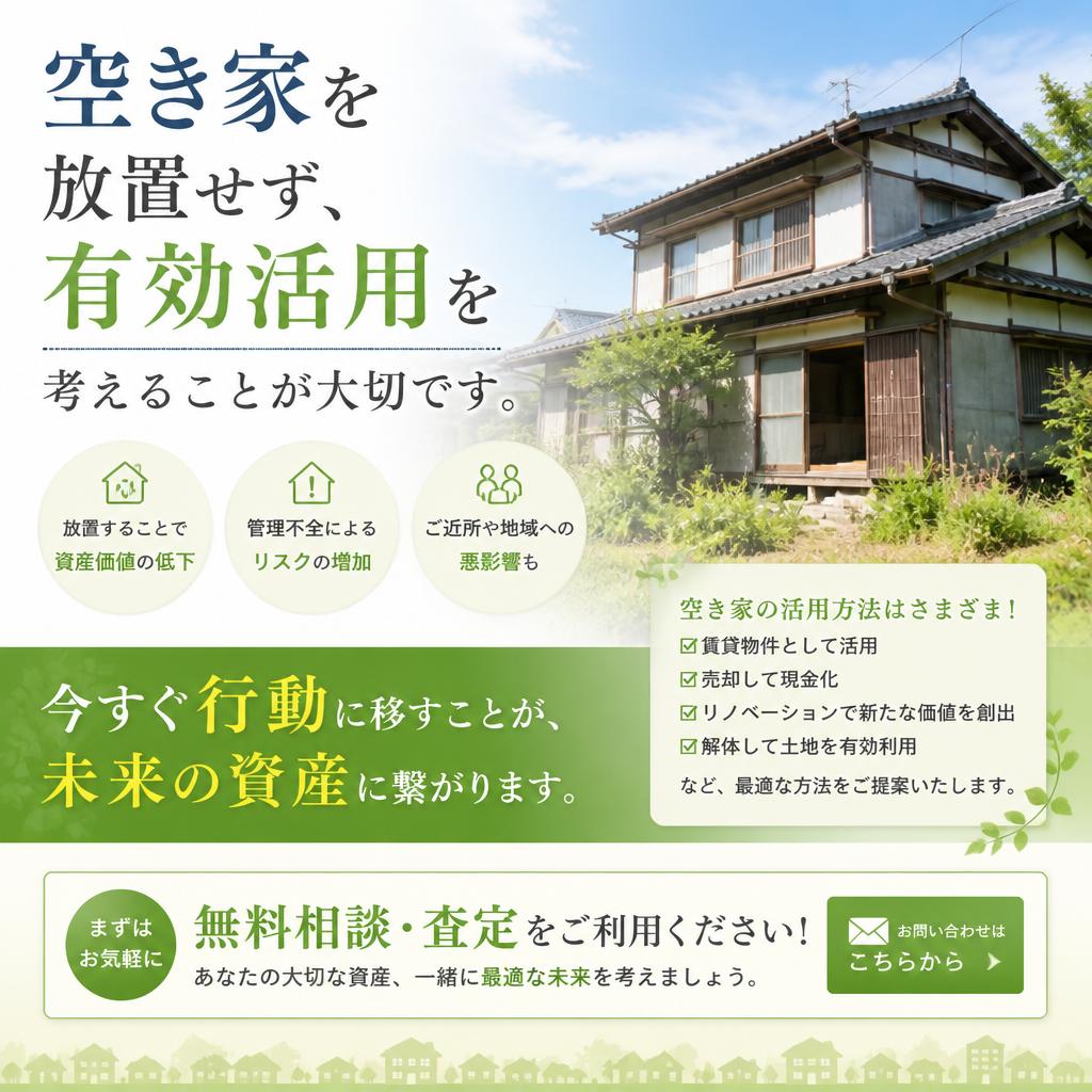 最後に - あなたの空き家を無駄にしないために