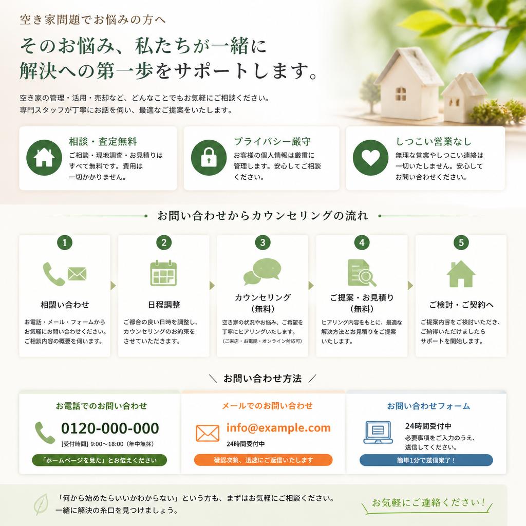 まずはお気軽にご相談ください